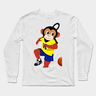 Monkey Basketball 3 Long Sleeve T-Shirt